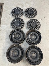 4 Jantes En Acier Usagées 15 Pouces Toyota Aygo 4.5x15 4x100 54.1 Et3 30
