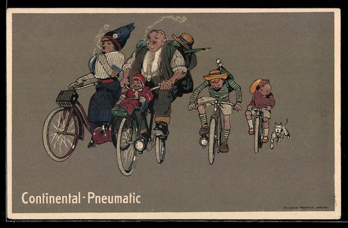 Carte postale famille fait - , un