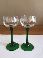 2 Verres à vin blanc d'Alsace