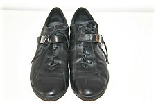 GEOX RESPIRA baskets à boucle automatique en cuir noir pointure 37 QUASI NEUVES