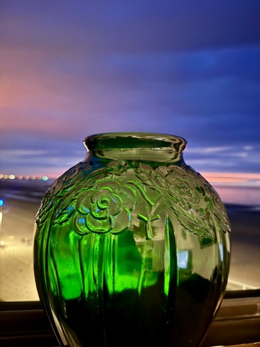 Vase verre art déco - verre,