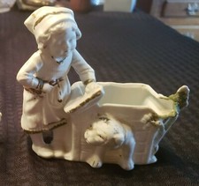 Vintage Girl and Dog Porcelain