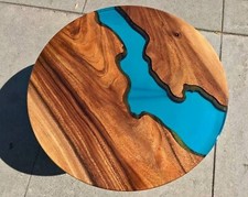 18 " Résine Époxy Table Top , Café Décorative Salle à Manger Pièce