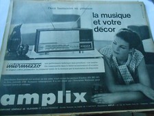 Publicité advertising 1963  Intermezzo Amplix la musique et votre décor