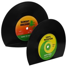  1 ensemble disque vinyle moulage livre organisateur musique thème livre fin