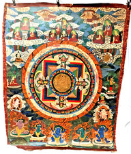 Thangka mandala xixème tres - thangka,