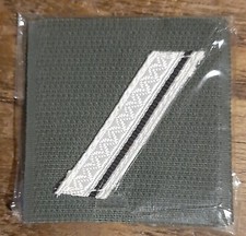 Galon argent scratch marque de grade de poitrine ORIGINAL UNIFORME VINTAGE