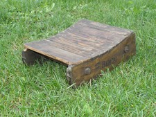 primitive wood Snow sleigh boch Sled Wooden old Transported barrel wine antique