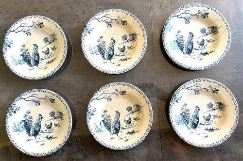 Anciennes assiettes creuses - assiettes,
