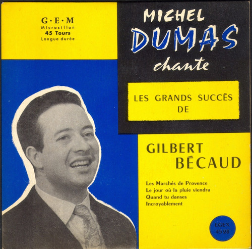 Michel dumas chante les grands - michel,