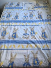 Housse de couette + Taie D’oreiller Carré Blanc Lapin Carotte 1 Place