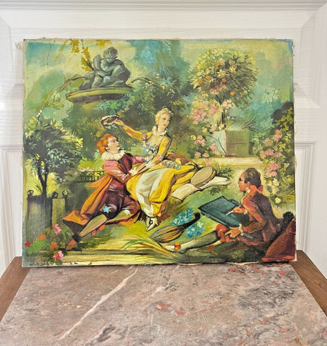 Tableau peinture huile - peinture,