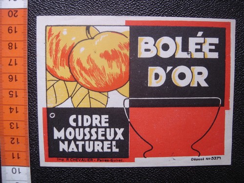Ancienne etiquette cidre - etiquette,