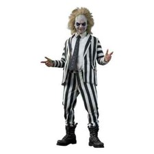 Michael Keaton BEETLEJUICE Tim Burton Costume Rayé Action Figure 1/6 SIDESHOW