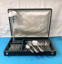 NEUF ménagère 37 pièces CHRISTOFLE modèle AMERICA métal argenté ART DÉCO