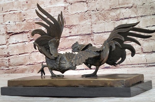 Sculpture coq western - coq,