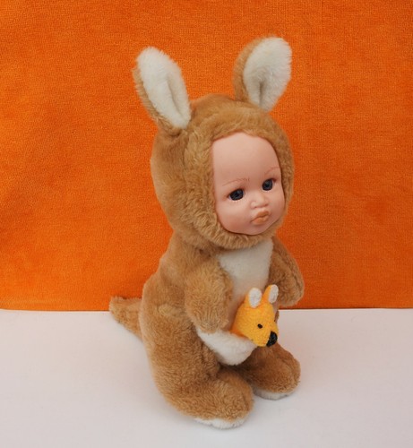 Ancienne peluche bébé - ancienne,