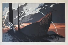 YSLAIRE - LES AMANTS PARADIS PERDU - SÉRIGRAPHIE PANORAMIQUE N°/signé