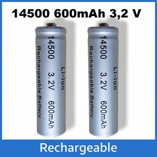 2x Ifr 14500 3,2 V 600 MAH