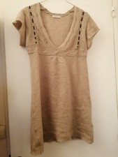 Robe légère lainage beige