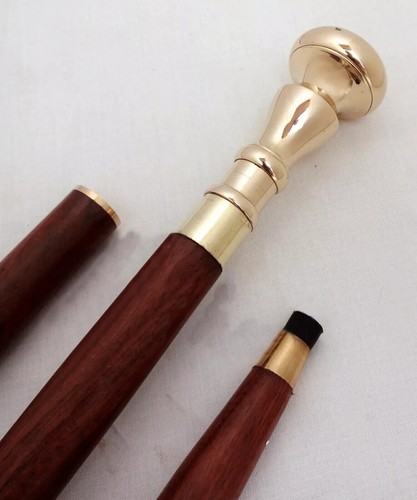 Canne bâton marche bois - canne, en