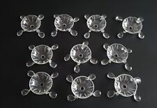 10 BOBECHES VERRE TAILLE AVEC