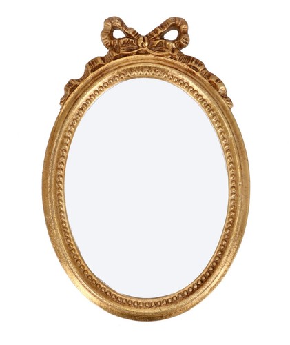Miroir mur ovale grand - grand, avec