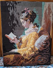 Grand Canevas Retro "La Liseuse"