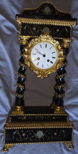 Pendule portique colonnes - pendule,