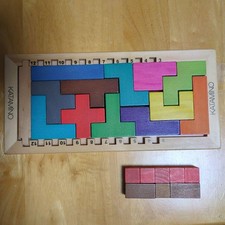 Blocs puzzle en bois KATAMINO