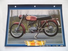 CARTE FICHE MOTO 1957 DUCATI