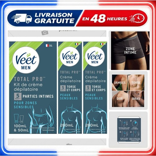Veet men crème dépilatoire - veet,