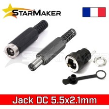 Fiche Jack DC 5.5x2.1mm 3A Mâle Femelle connecteur alimentation embase chassis