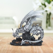 Medieval White Dragon with