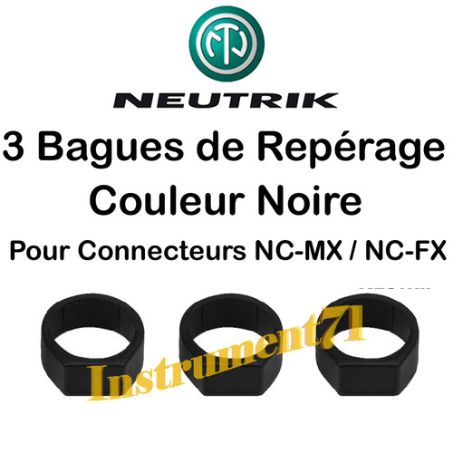 Anneaux couleur noire - de,