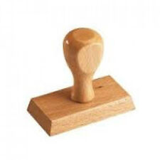 tampon encreur bois à encrage séparé personnalisé avec empreinte logo ou texte