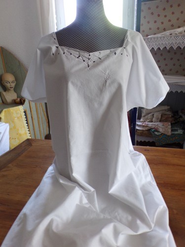Chemise ancienne monogramme - ancienne,