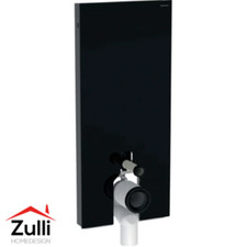 Module sanitaire Geberit Monolith Plus pour WC BTW, 114 cm. Verre noir, noir ...