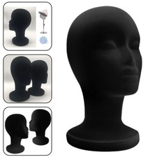 Support de t??te de mannequin femme en mousse noir l??ger parfait pour l'afficha