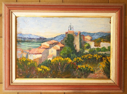 Tableau ancien village - ancien,