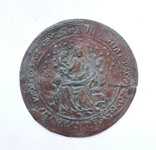 Empreinte sceau medieval - de, à