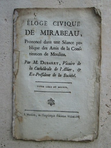 Dubarry eloge civique de - dubarry,