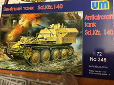 maquette 1/72, RARE , UM 348 - char allemand sdkfz 140 de defence AA