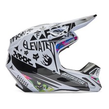 FOX Casque Motocross V1 Image Cosmo Casque Cross Enduro Mx-Helm Offroad Casque