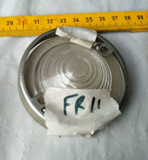 Plafonnier blanc SEIMA 186 avec cerclage chrome - Intact en très bon état