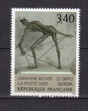 France 1993 ART sculpture Germaine Richier Y&T 2798 timbre MNH /TE4829