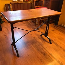 table bistrot ancienne pied forge    Voyez mes autres objets