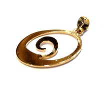 Bijou pendentif moderniste alliage couleur or pendant