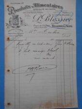 Lettre anc. : P. Blossier - Anc. Maison G. Balade - Villennes sur Seine - 192...