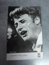 carte postale publicitaire johnny hallyday rare